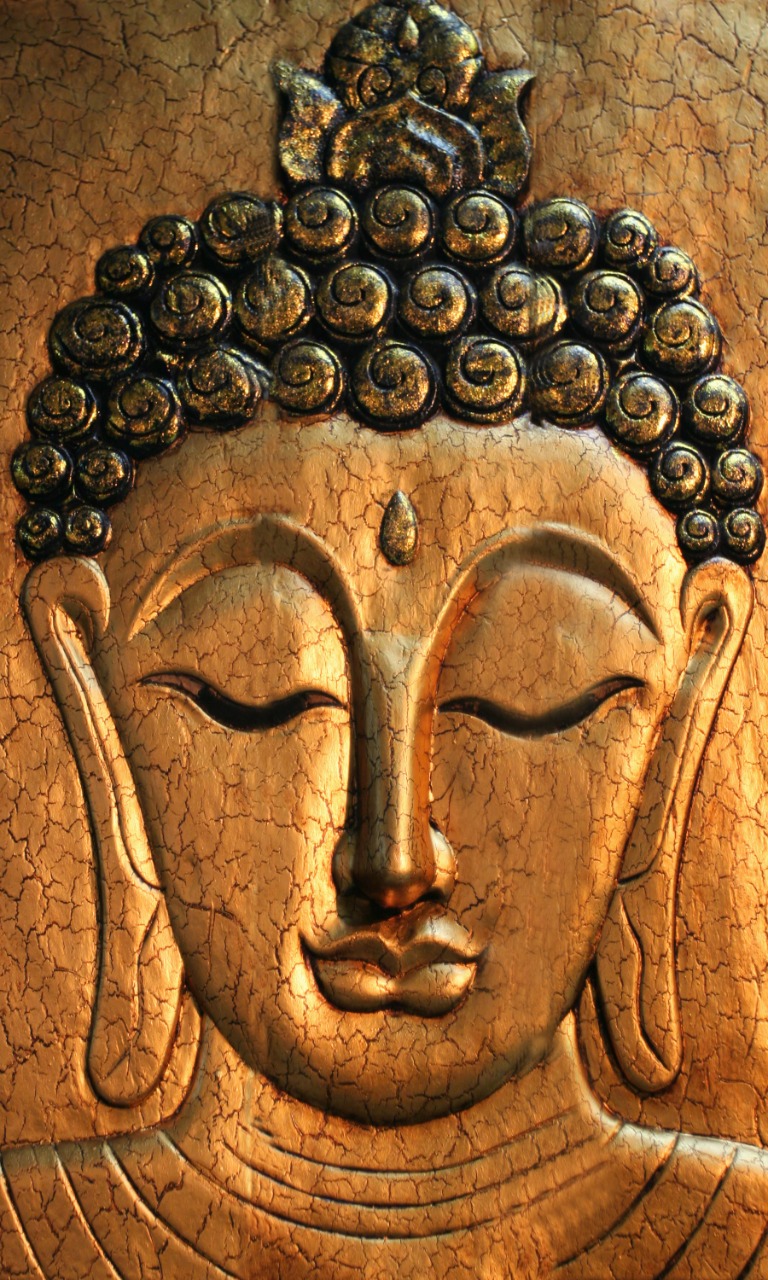 Customized Buddha Poster Wall Tile (3x4 Feet, Matt, 4Pcs)